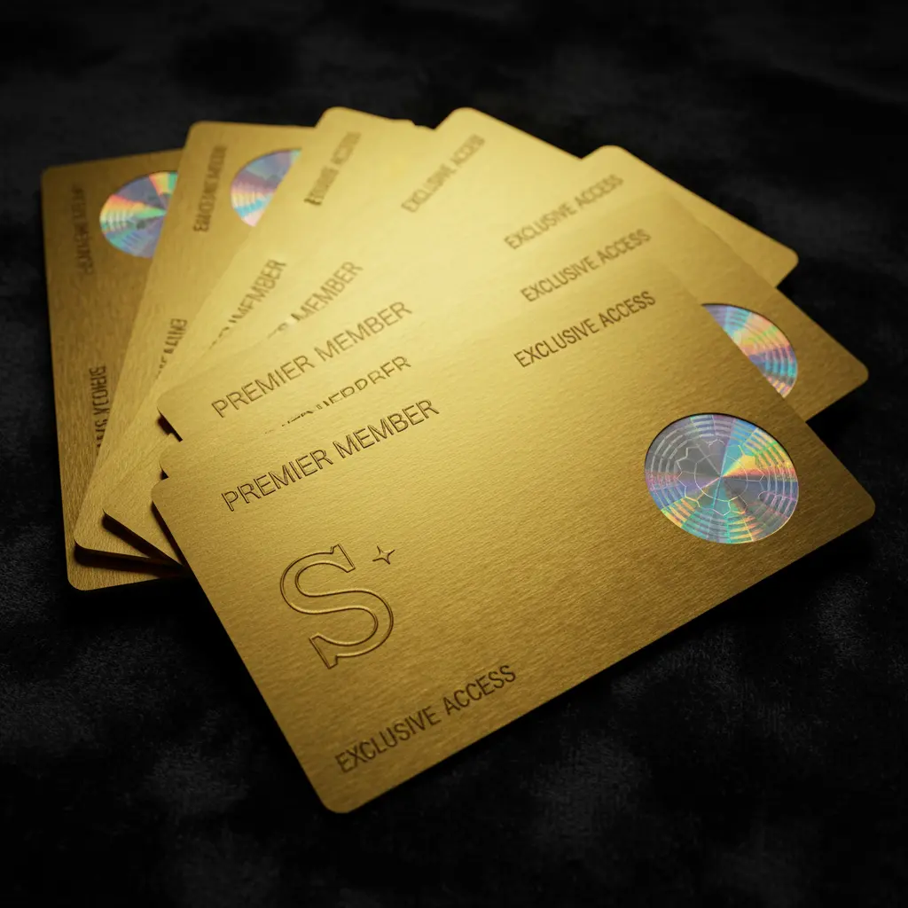 Tarjetas de membresía PVC